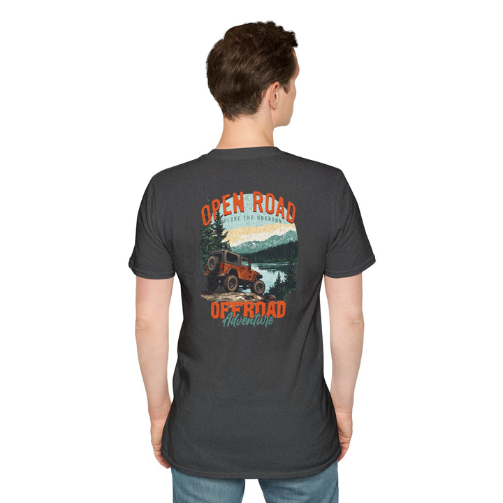Off-Road Adventure T-Shirt — Open Road Scenic Jeep Graphic