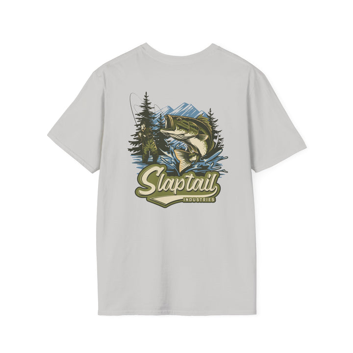 Fishing T-Shirt — "Slaptail Outdoors" Bass Logo Tee