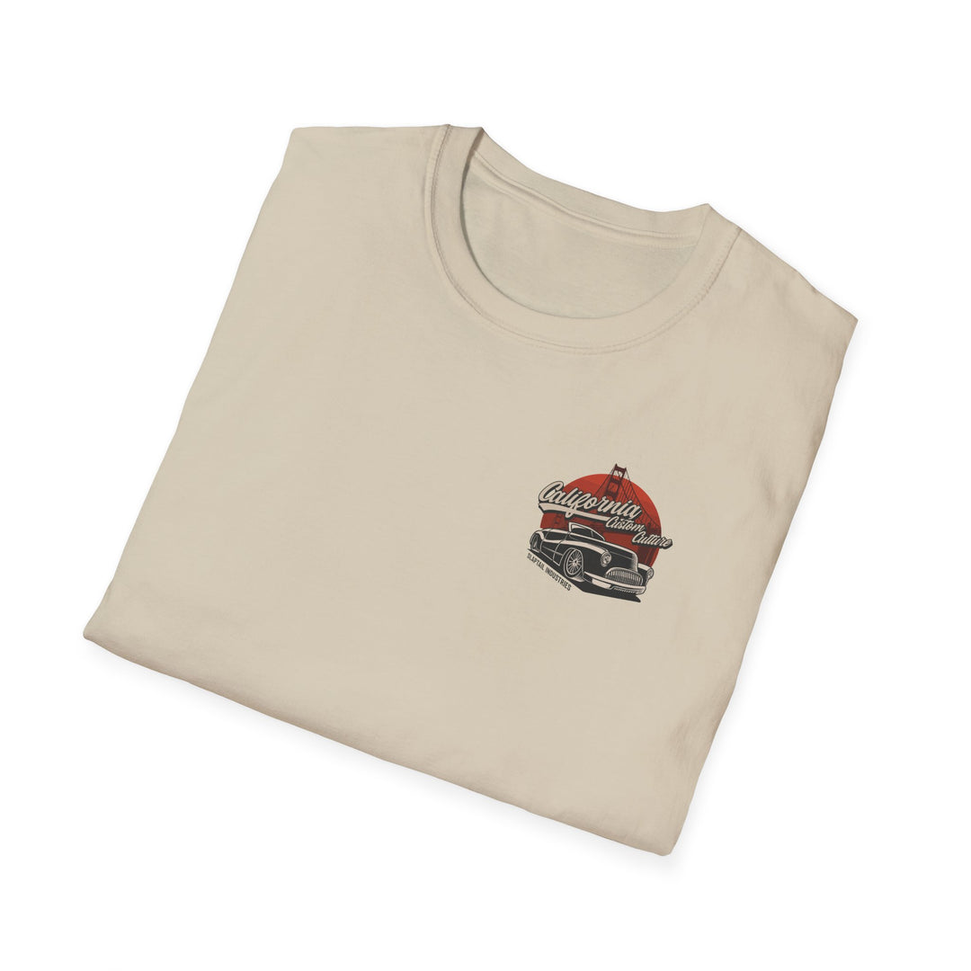 California Classic Car T-Shirt — Vintage Golden Gate Hot Rod Tee