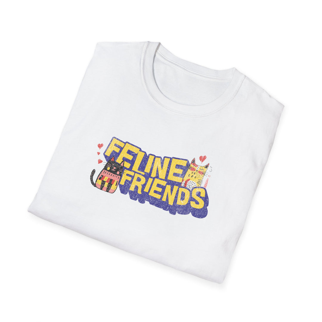 Feline Friends Cute Cat Lover T-Shirt