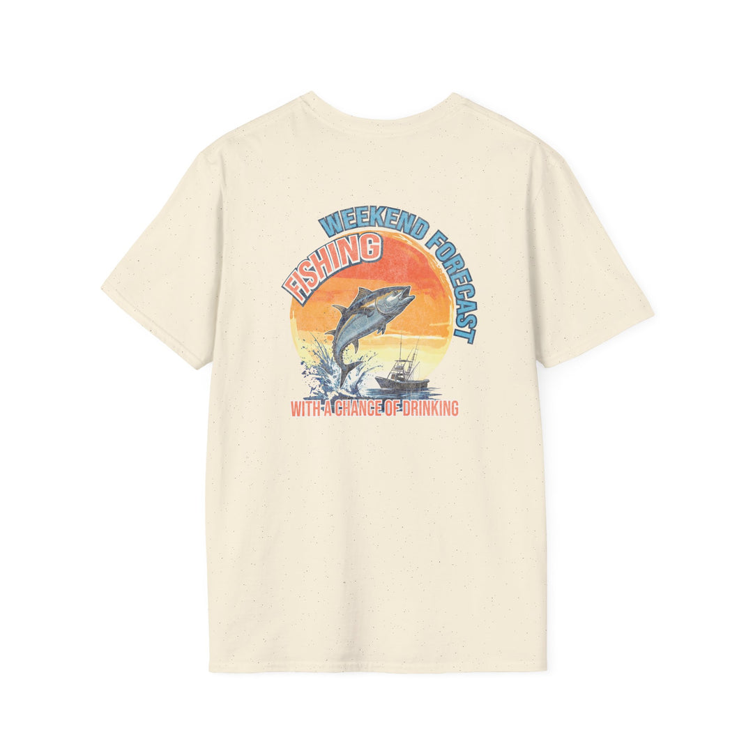Weekend Forecast Fishing Retro T-Shirt
