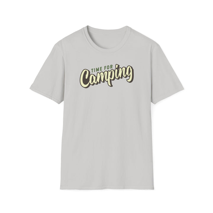 Camping Adventure T-Shirt — "Time for Camping" Outdoor Graphic Tee