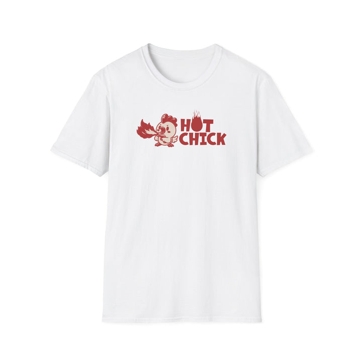 Hot Chick T-Shirt – Retro Flame Chicken Graphic Tee