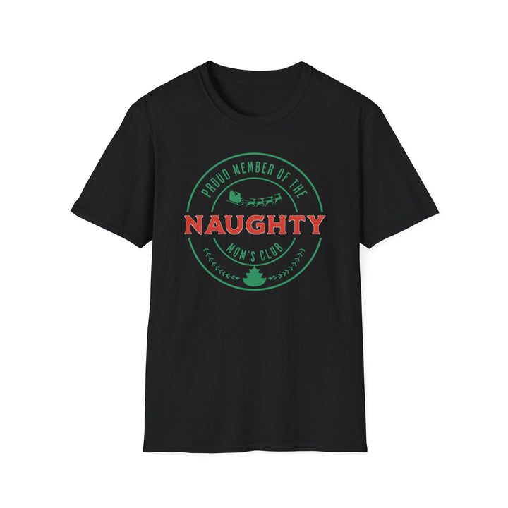 Naughty Mom's Club T-Shirt — 'Proud Member of the Naughty Mom's Club' Christmas Tee