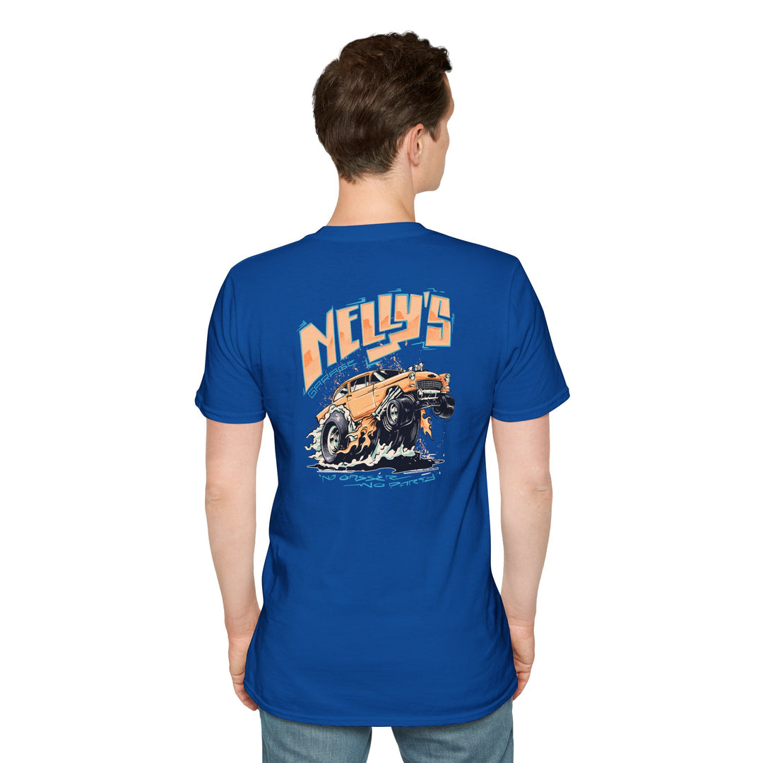 Nelly's Garage Retro Gasser Tee - Chevy Hot Rod T-Shirt