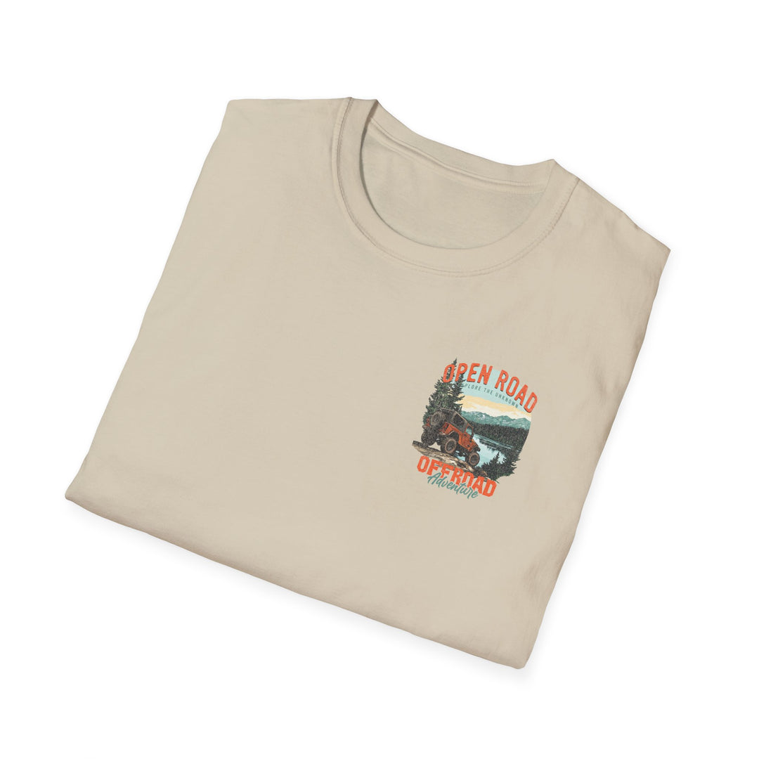 Off-Road Adventure T-Shirt — Open Road Scenic Jeep Graphic