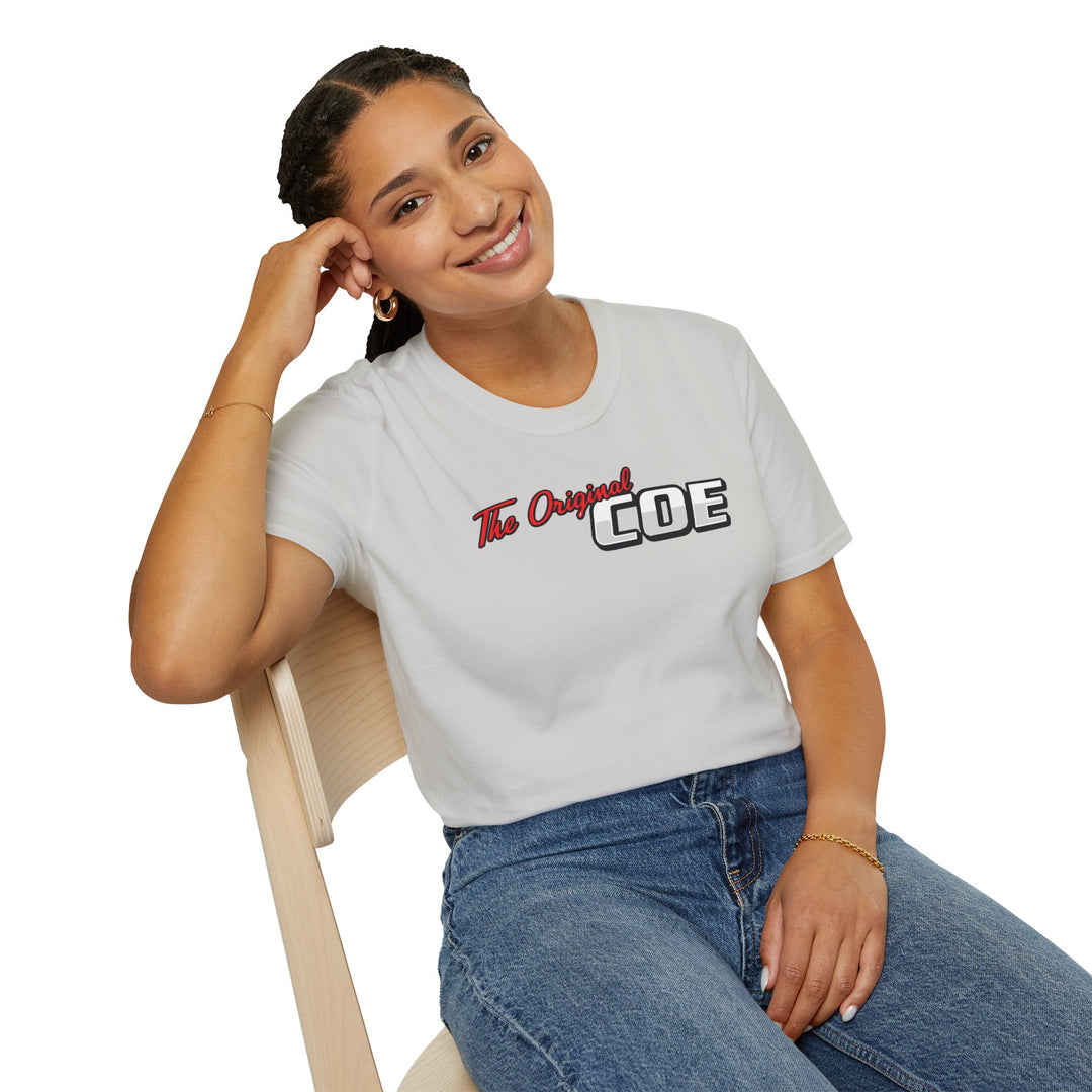 The Original Coe Truck T-Shirt - Retro Red Pickup Barn Graphic Tee
