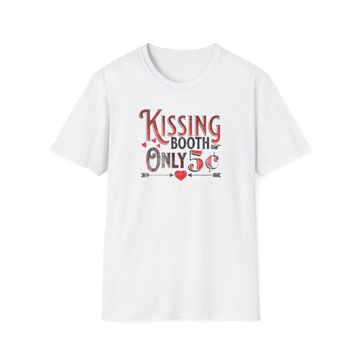 Kissing Booth Only 5 cents T-Shirt - Retro Love Graphic Tee