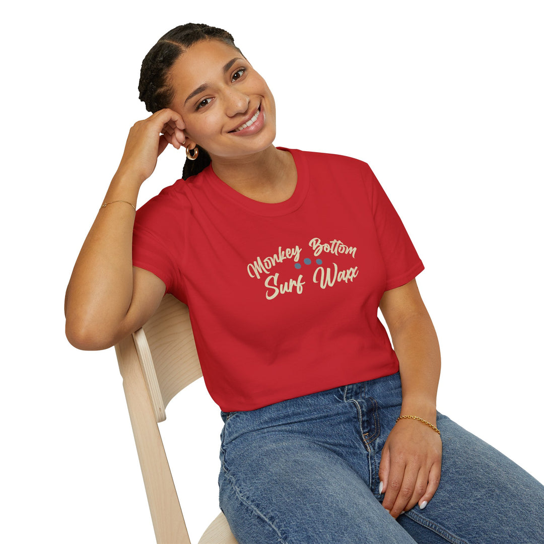 Surf Wax T-Shirt — Monkey Bottom Surf Wax Retro Beach Tee