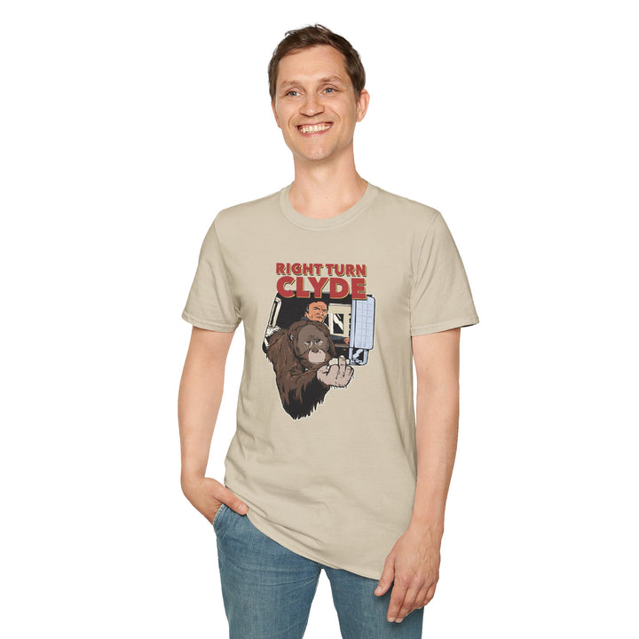 Right Turn Clyde Funny Retro T-Shirt