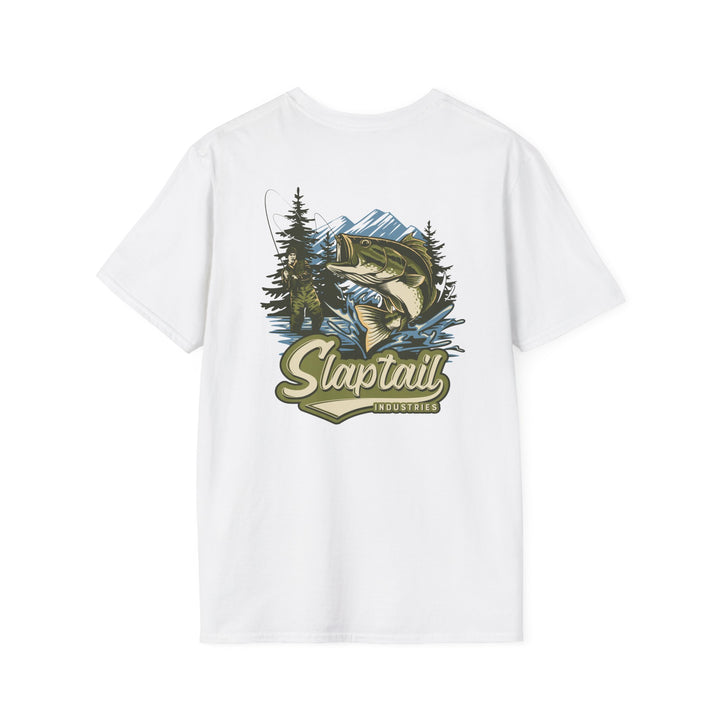 Fishing T-Shirt — "Slaptail Outdoors" Bass Logo Tee
