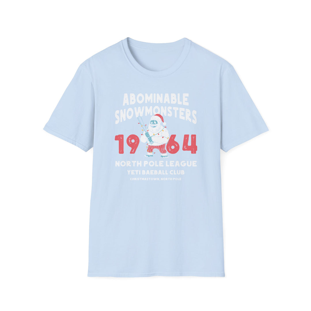 Abominable Snowmonsters 1964 Yeti Baseball Club T-Shirt