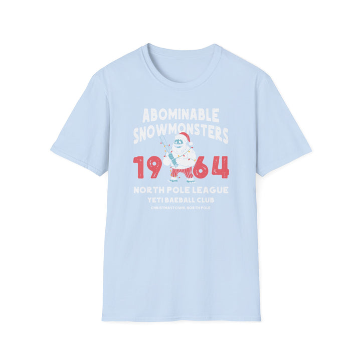 Abominable Snowmonsters 1964 Yeti Baseball Club T-Shirt
