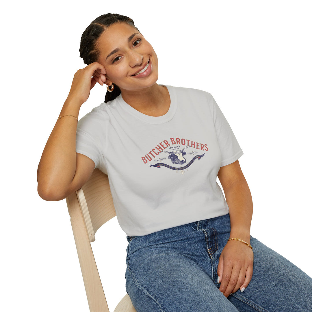 Vintage Butcher Brothers T-Shirt — Retro Beef Logo Tee