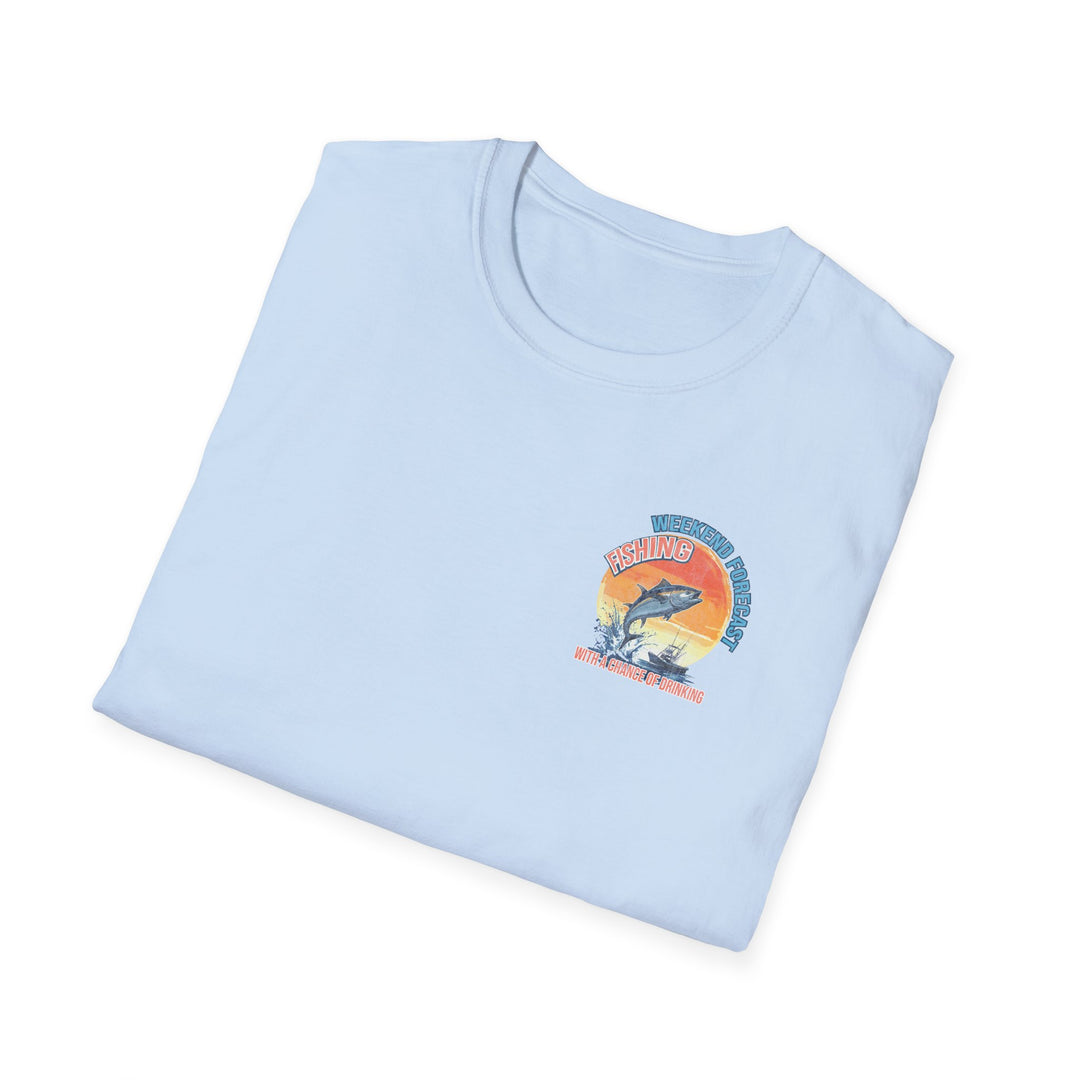 Weekend Forecast Fishing Retro T-Shirt