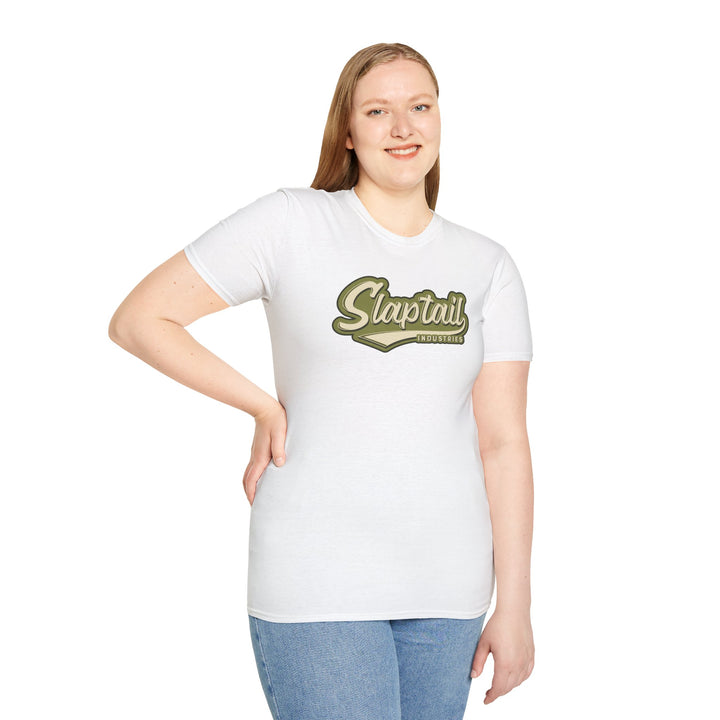 Fishing T-Shirt — "Slaptail Outdoors" Bass Logo Tee