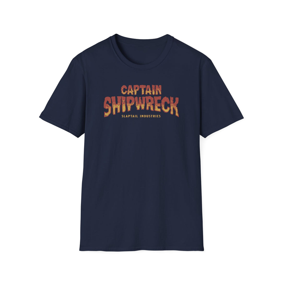 Captain Shipwreck T-Shirt — Pirate Crew Graphic Tee (Mutiny on the Barnacle)
