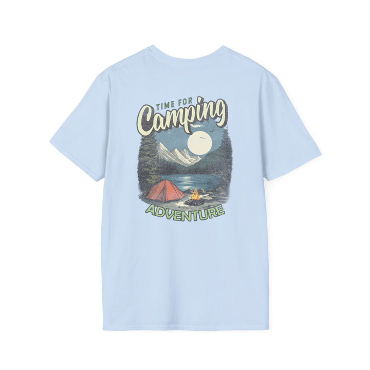 Camping Adventure T-Shirt — "Time for Camping" Outdoor Graphic Tee