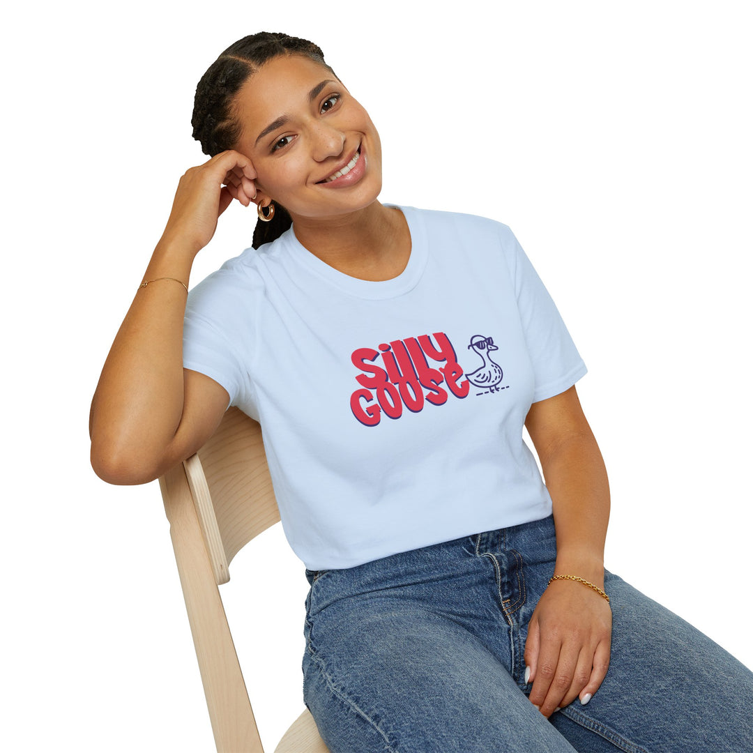 Silly Goose T-Shirt — Retro Playful Goose Graphic Tee