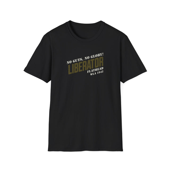 Liberator WWII T-Shirt — "No Guts, No Glory!" Vintage Military Design