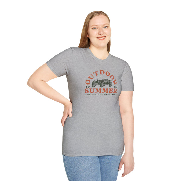 Outdoor Summer T‑Shirt — Vintage Buggy “Childhood Memories” Tee