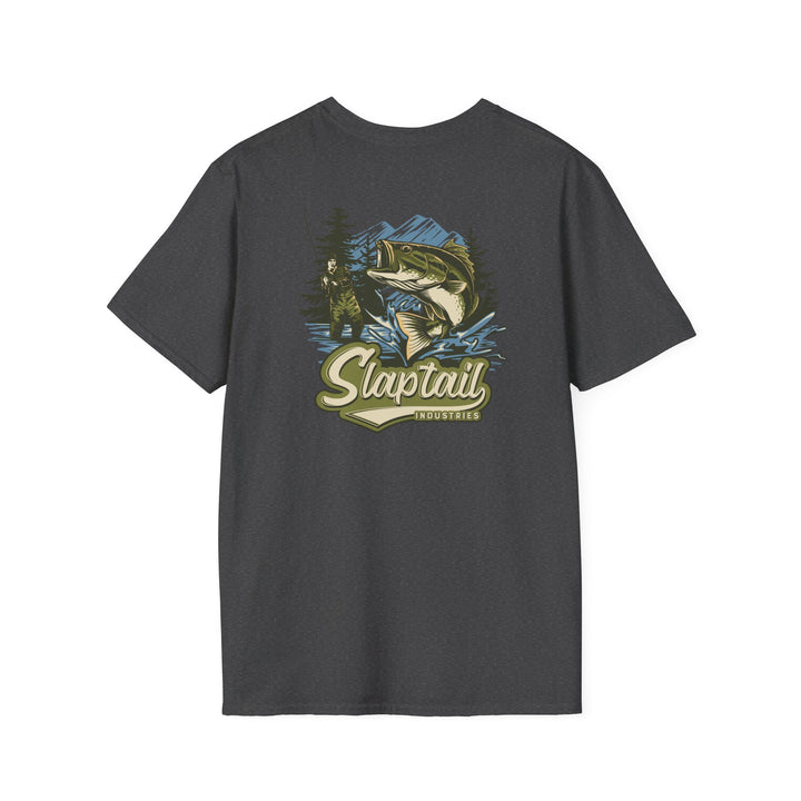 Fishing T-Shirt — "Slaptail Outdoors" Bass Logo Tee