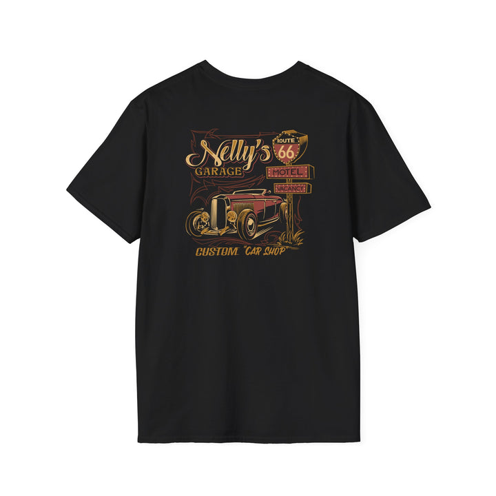 Nelly's Garage Vintage Route 66 Hot Rod T-Shirt