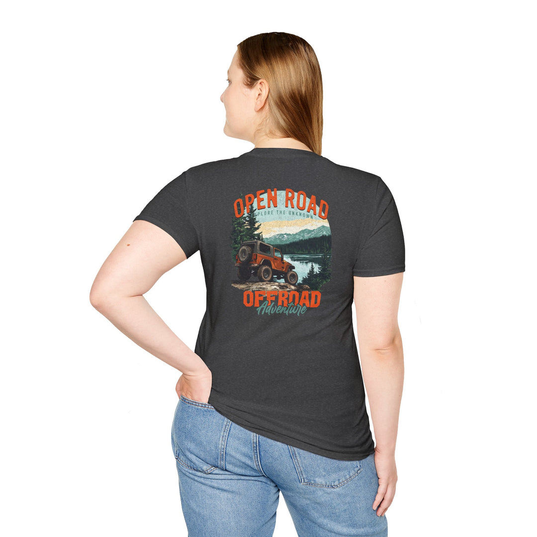 Off-Road Adventure T-Shirt — Open Road Scenic Jeep Graphic
