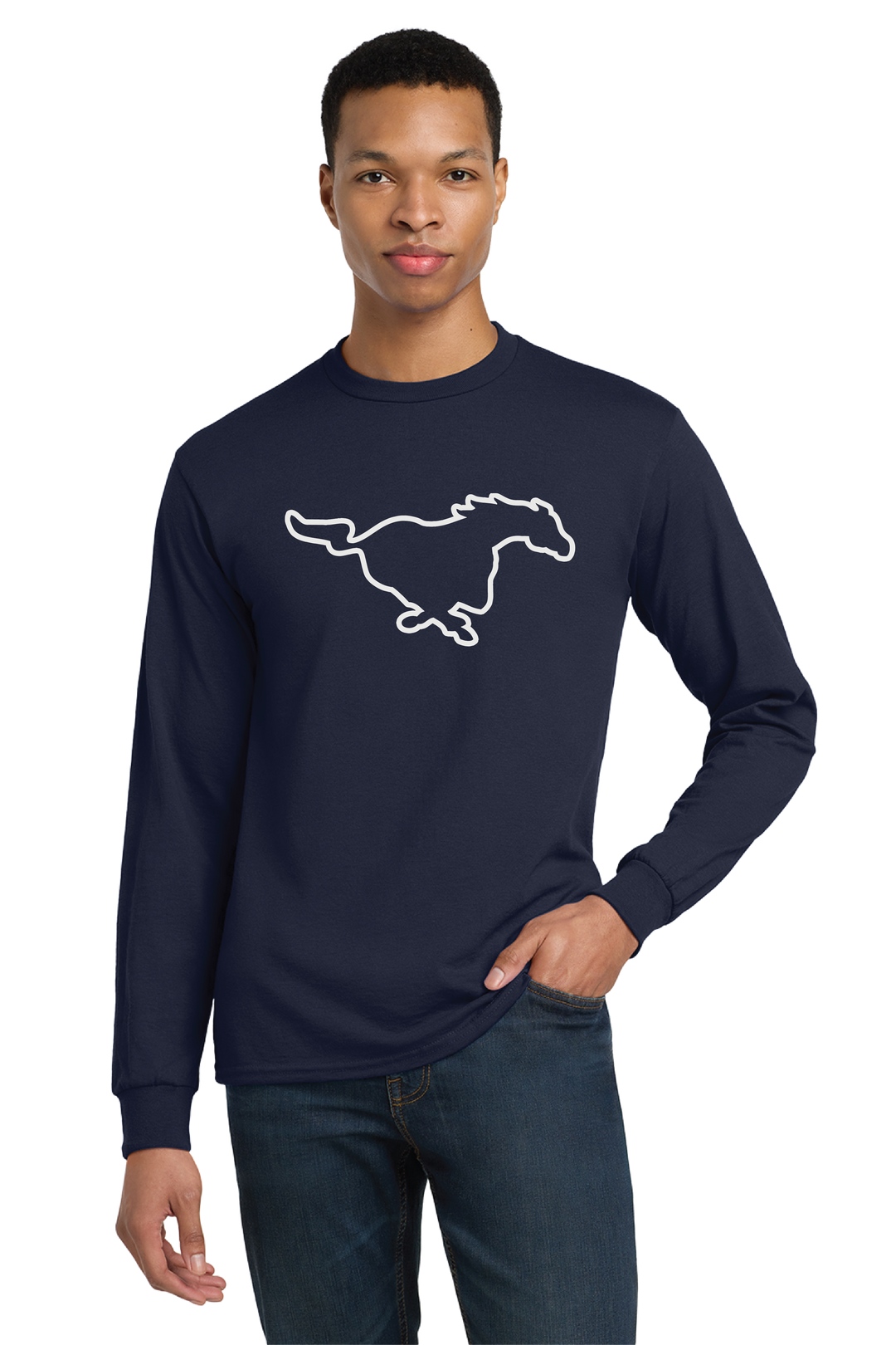 8400 Gildan® DryBlend® 50 Cotton/50 Poly Long Sleeve T-Shirt