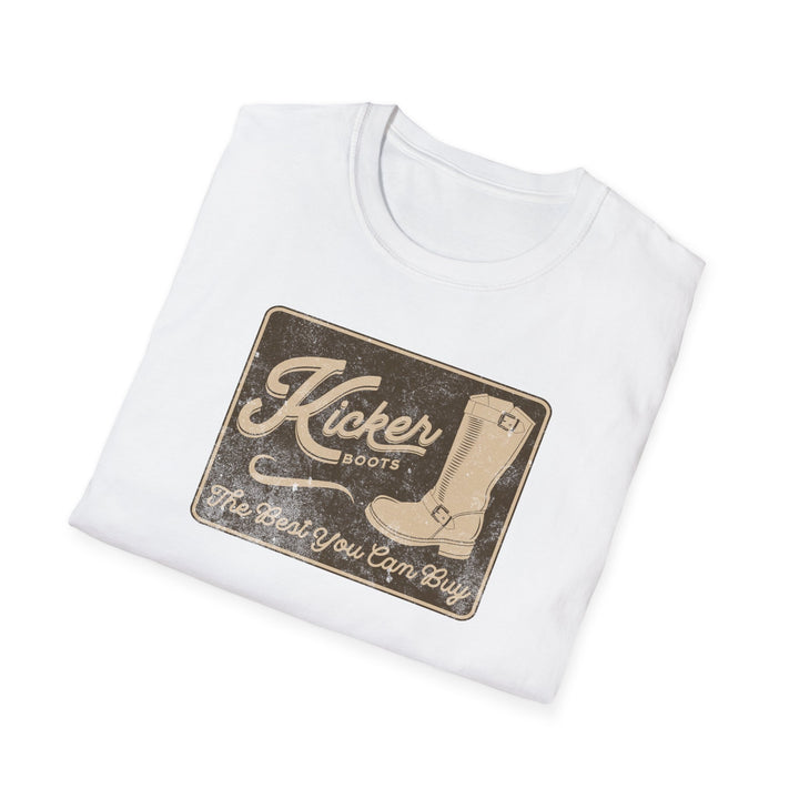 Kicker Vintage Boots T-Shirt — Retro Cowboy Western Graphic Tee