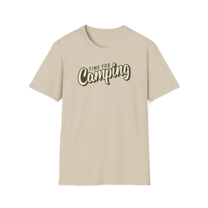 Camping Adventure T-Shirt — "Time for Camping" Outdoor Graphic Tee
