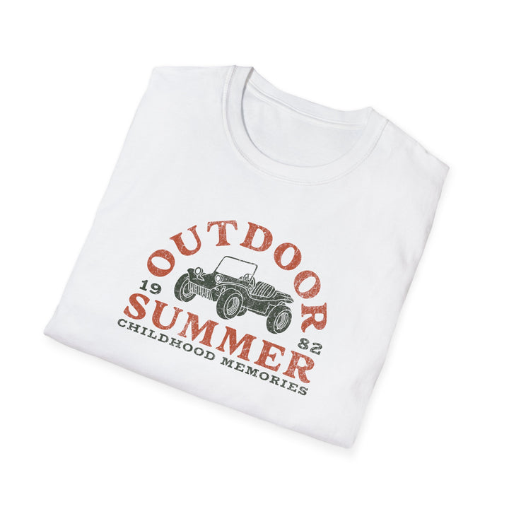 Outdoor Summer T‑Shirt — Vintage Buggy “Childhood Memories” Tee