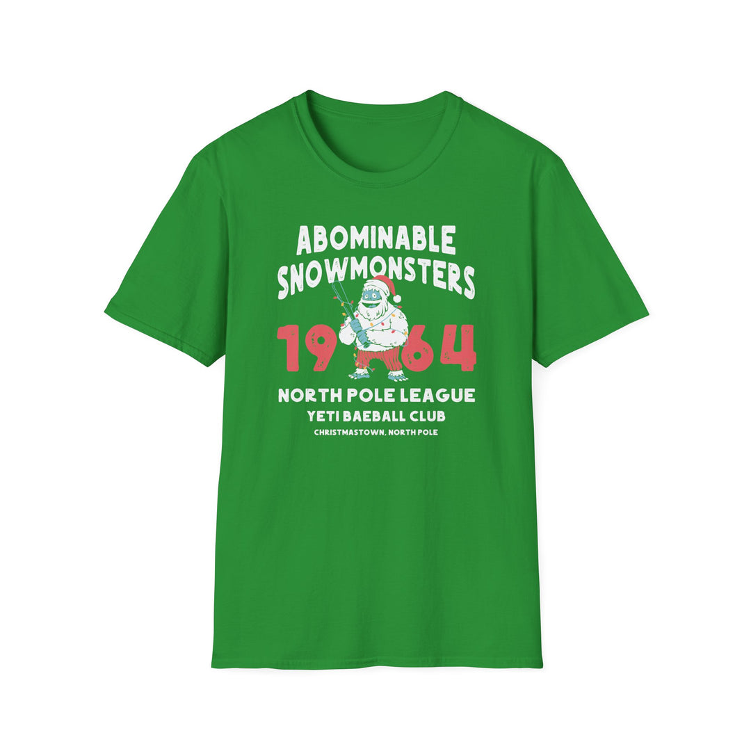 Abominable Snowmonsters 1964 Yeti Baseball Club T-Shirt