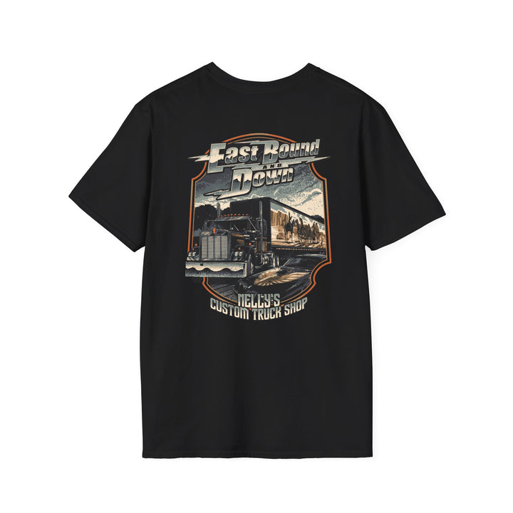 East Bound & Down - Vintage Semi Truck Design - Trucker T-Shirt