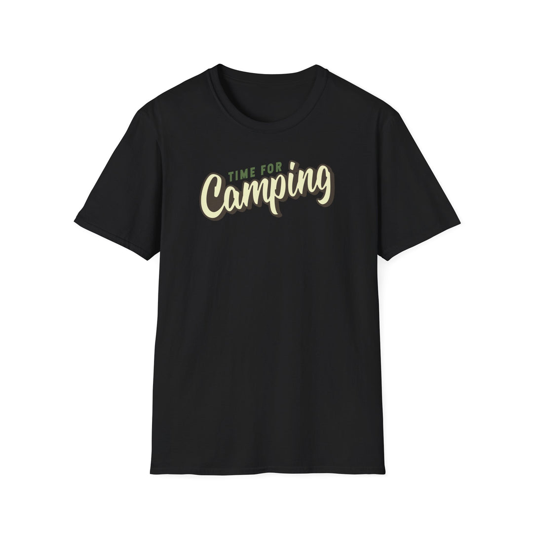 Camping Adventure T-Shirt — "Time for Camping" Outdoor Graphic Tee