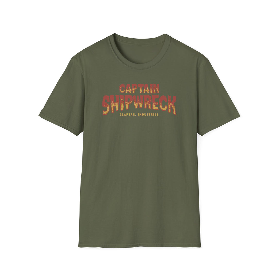 Captain Shipwreck T-Shirt — Pirate Crew Graphic Tee (Mutiny on the Barnacle)