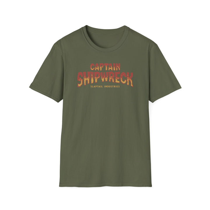 Captain Shipwreck T-Shirt — Pirate Crew Graphic Tee (Mutiny on the Barnacle)
