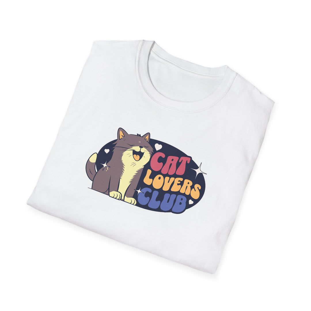Cat Lovers Club T-Shirt — Cute Retro Cat Graphic Tee