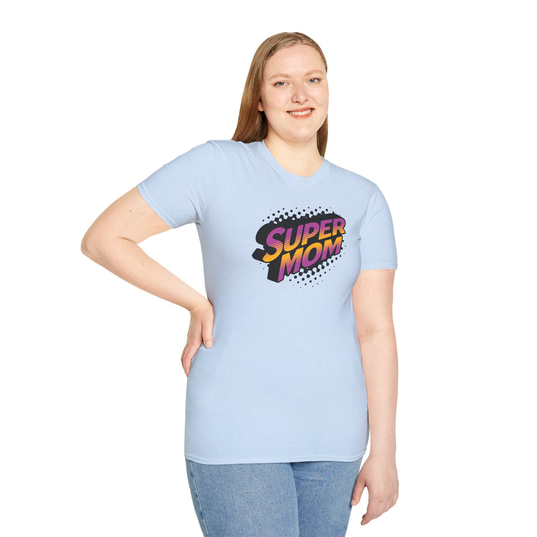 Super Mom Retro Comic T-Shirt