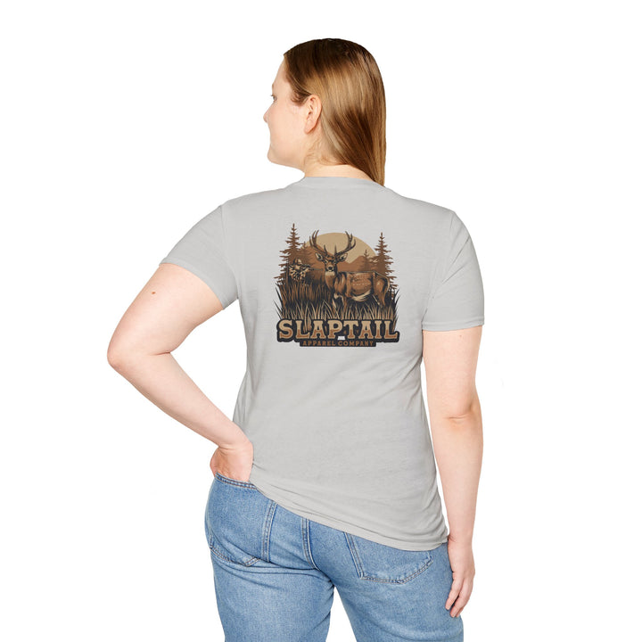 Slaptail Hunting T-Shirt — Deer & Wilderness Graphic Tee
