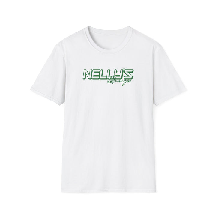 Nelly's Garage T‑Shirt — Retro Green Logo Tee