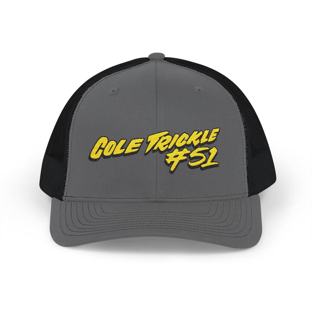 Cole Treckle #52 Trucker Cap - Retro Script Snapback Hat