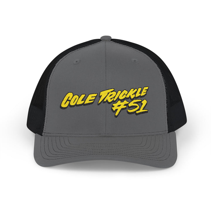 Cole Treckle #52 Trucker Cap - Retro Script Snapback Hat