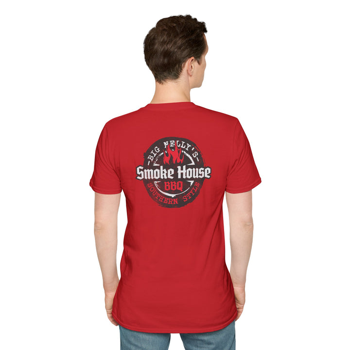 Smoke House BBQ T‑Shirt — Big Nelly’s Vintage BBQ Logo Tee