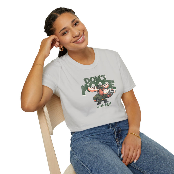 Moose Tee — 'Don't Moose with Me' Woodland Graphic T-Shirt