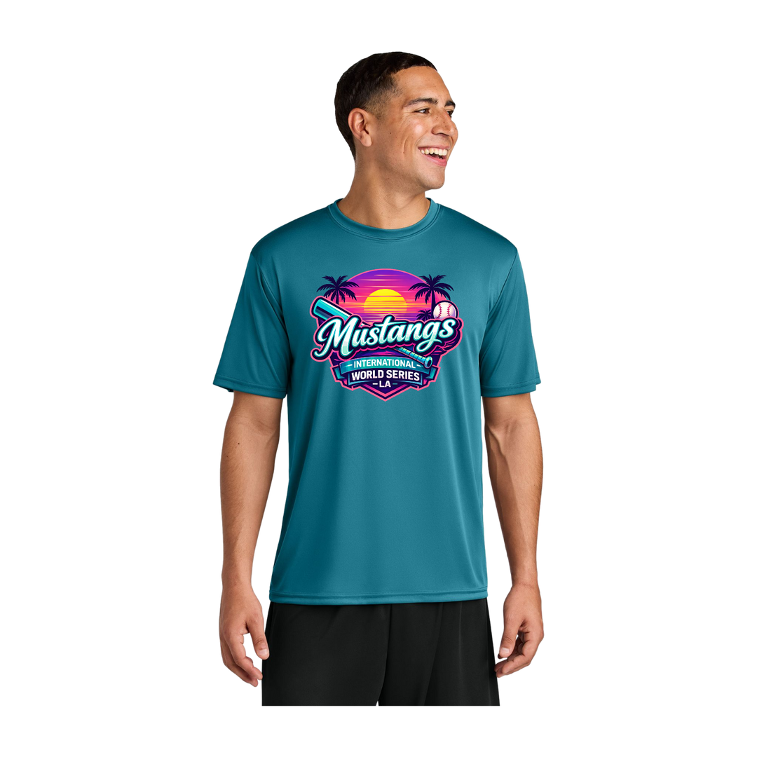 A4 Cooling Performance Short Sleeve Tee Teel Sunset