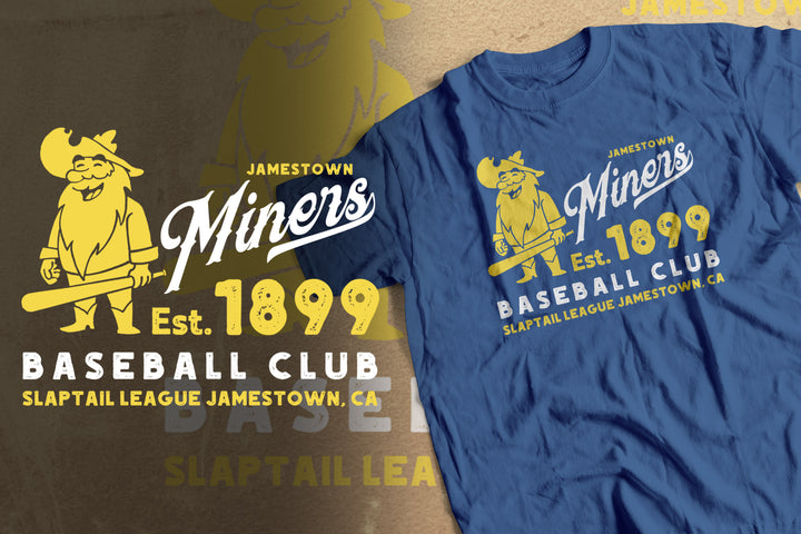 Vintage Baseball Club T-Shirt - Jamestown Miners 1899