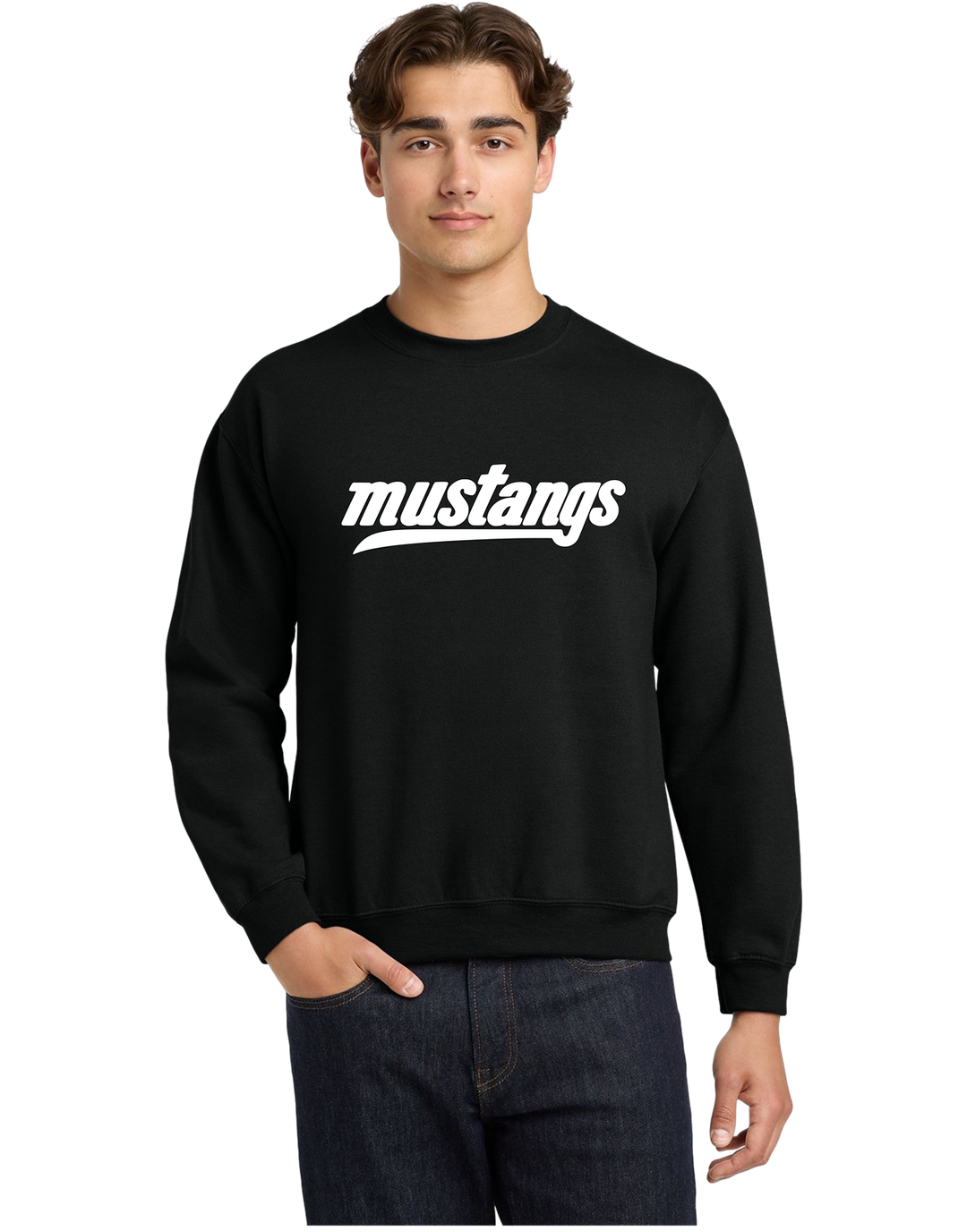 Gildan 18000 Heavy Blend™ Crewneck Sweatshirt - Mustangs Fall Gear(1)