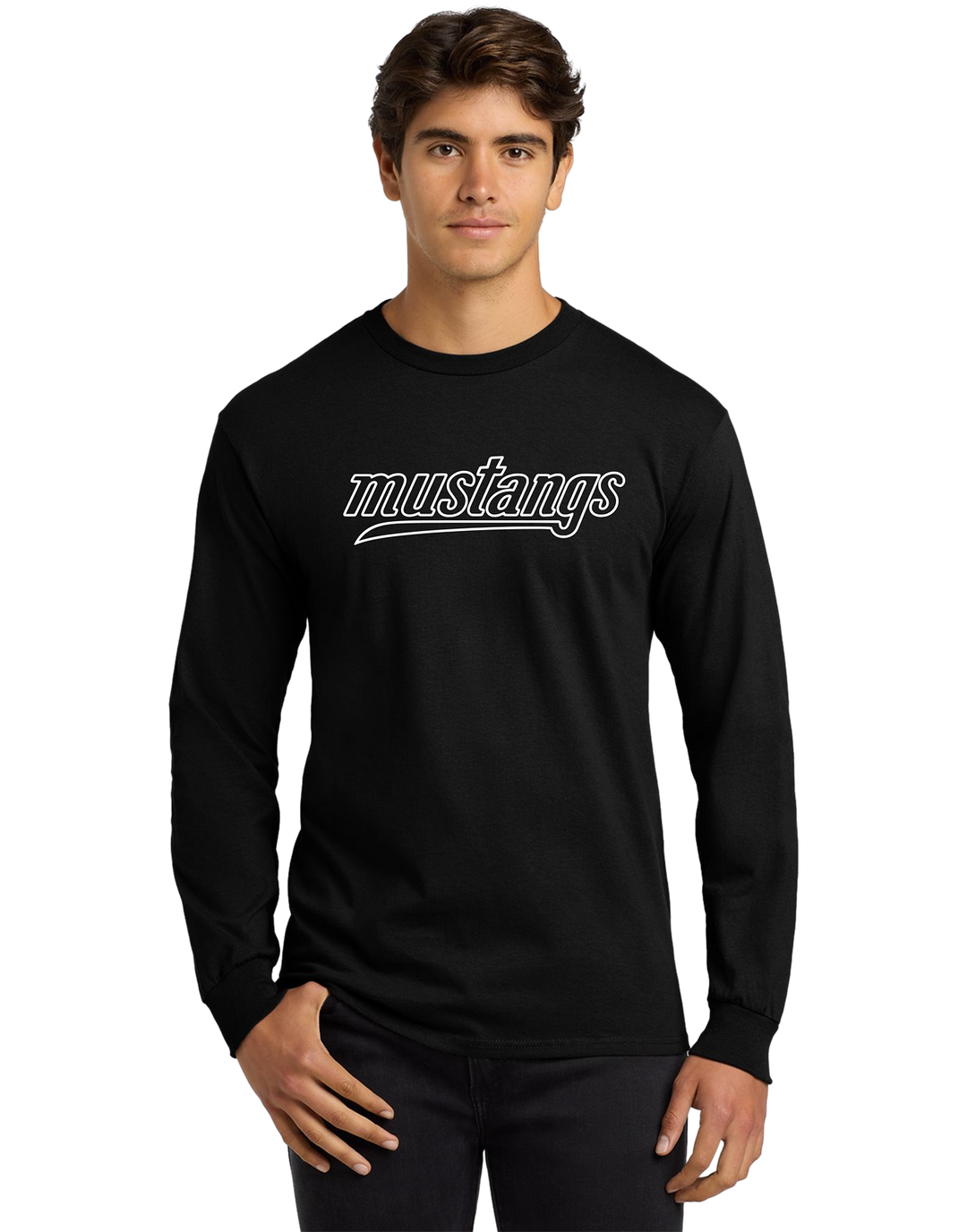 8400 Gildan® DryBlend® 50 Cotton/50 Poly Long Sleeve T-Shirt - Mustangs Fall Gear(2)