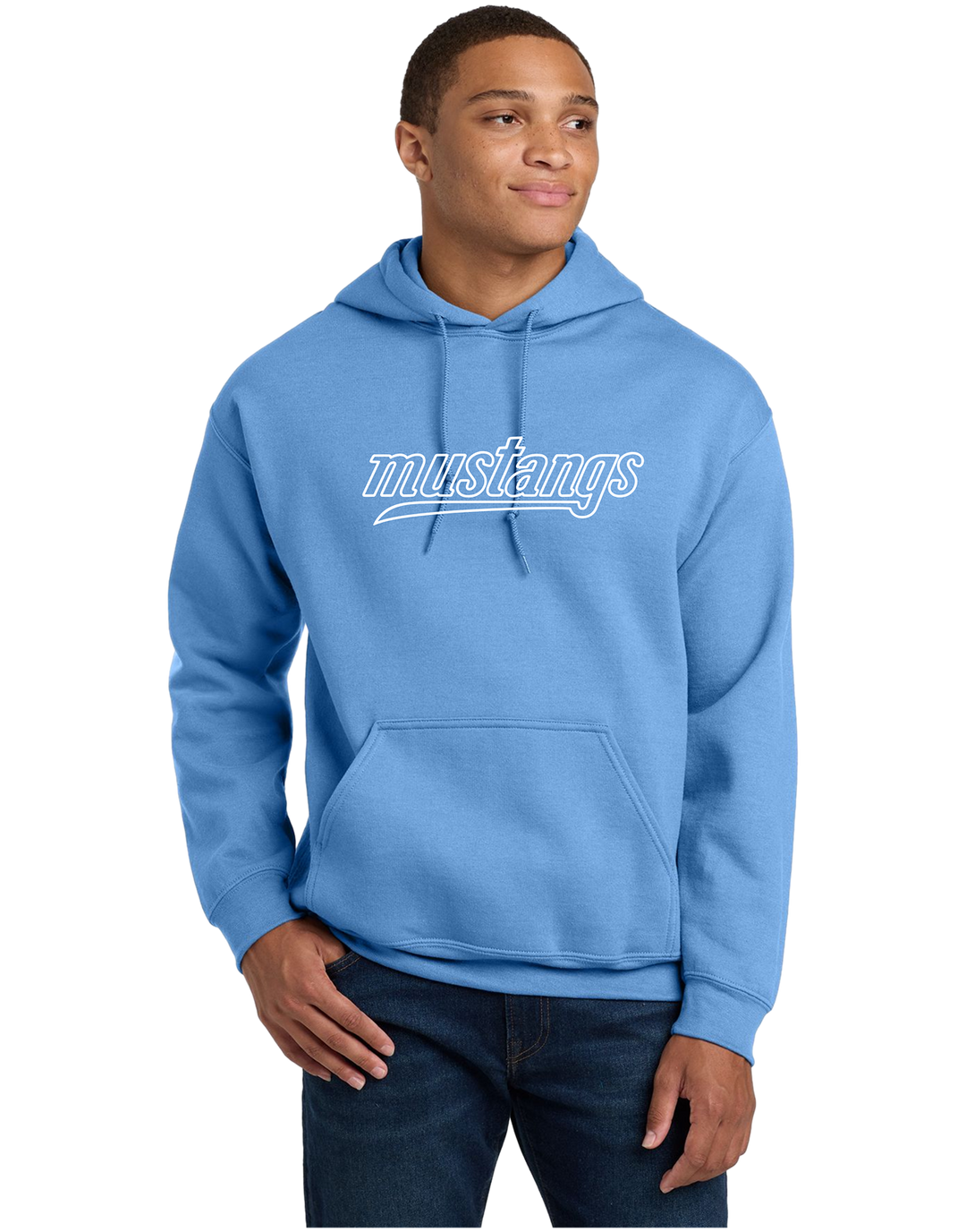 Gildan 18500 Hooded Sweatshirt - Mustangs Fall Gear(2)